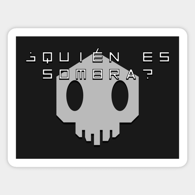 Overwatch - ¿Quién es Sombra? Skull Sticker by wyckedguitarist